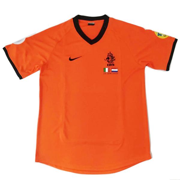 Netherlands home retro soccer jersey maillot match men's 1st sportwear football shirt 2000